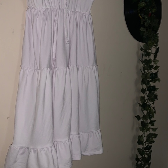 White Summer Dress; Small - Picture 3 of 6
